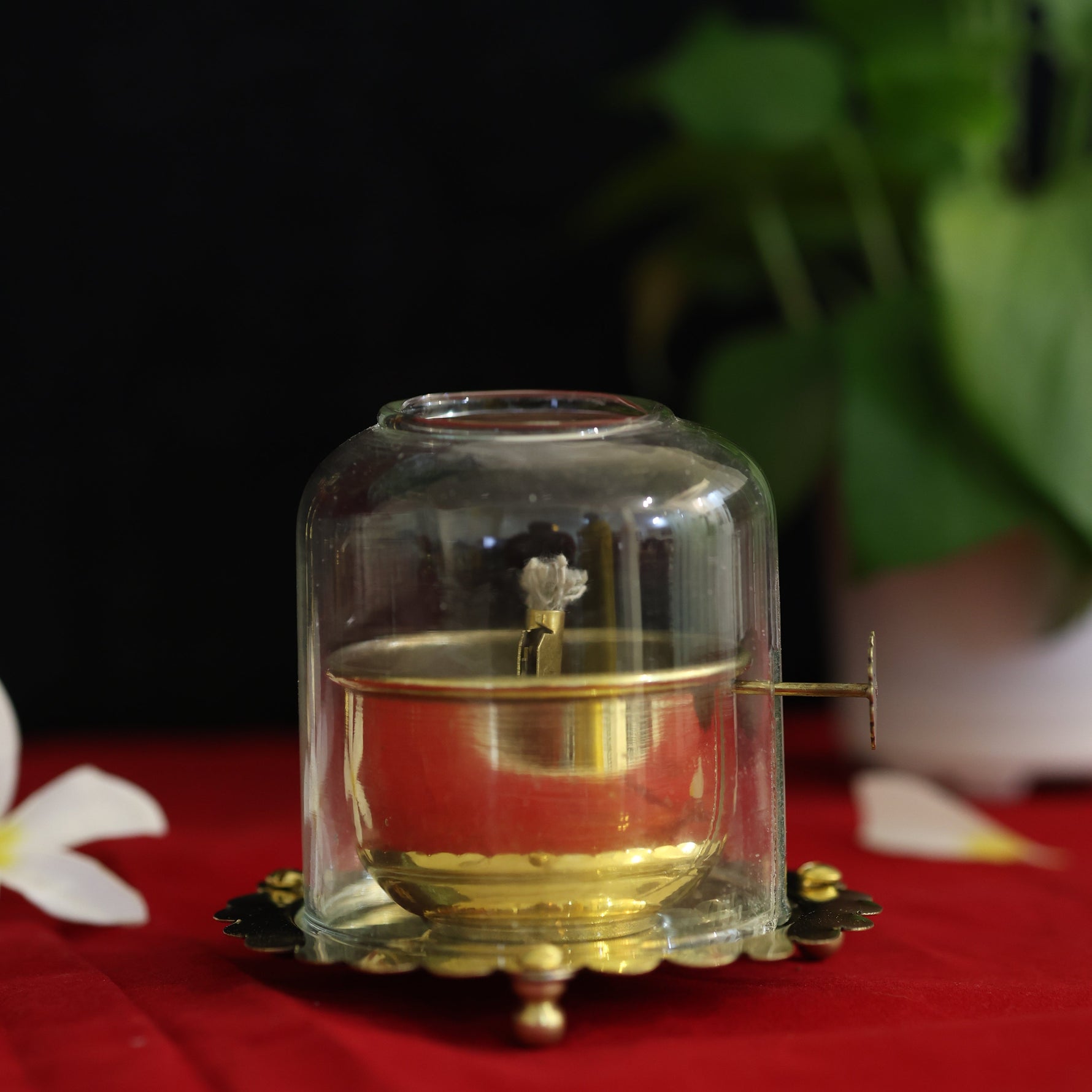 Brass diya oil lamp