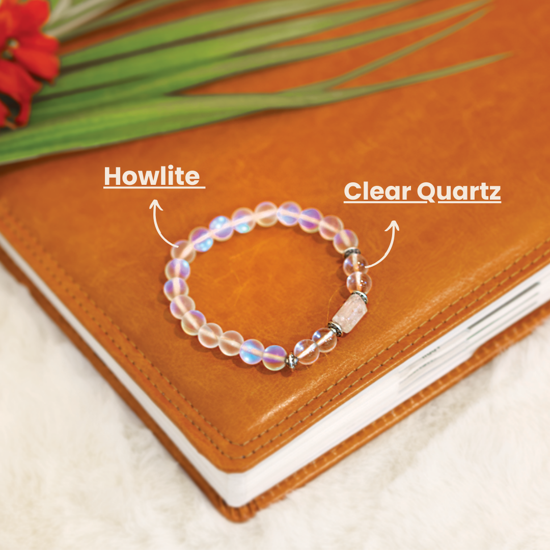 Libra (Tula Rashi) Stone Bracelet with FREE Raw Selenite Plate