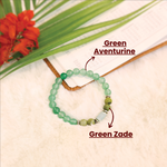 Gemini (Mithun Rashi) Stone Bracelet with FREE Raw Selenite Plate