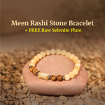 Pisces (Meen Rashi) Bracelet with FREE Raw Selenite Plate