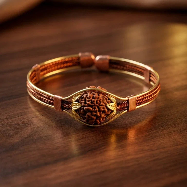 Rudraksha Shakti Copper Bracelet - view 3