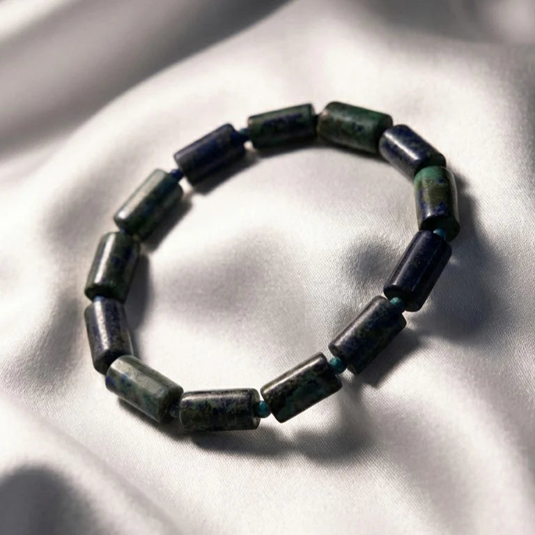 Lapis Lazuli Rectangular Stone Bracelet - view 6