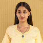 Silver Plated Bajrangbali Mukh Pendant