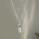 Rainbow Moonstone Stone Locket with Chain