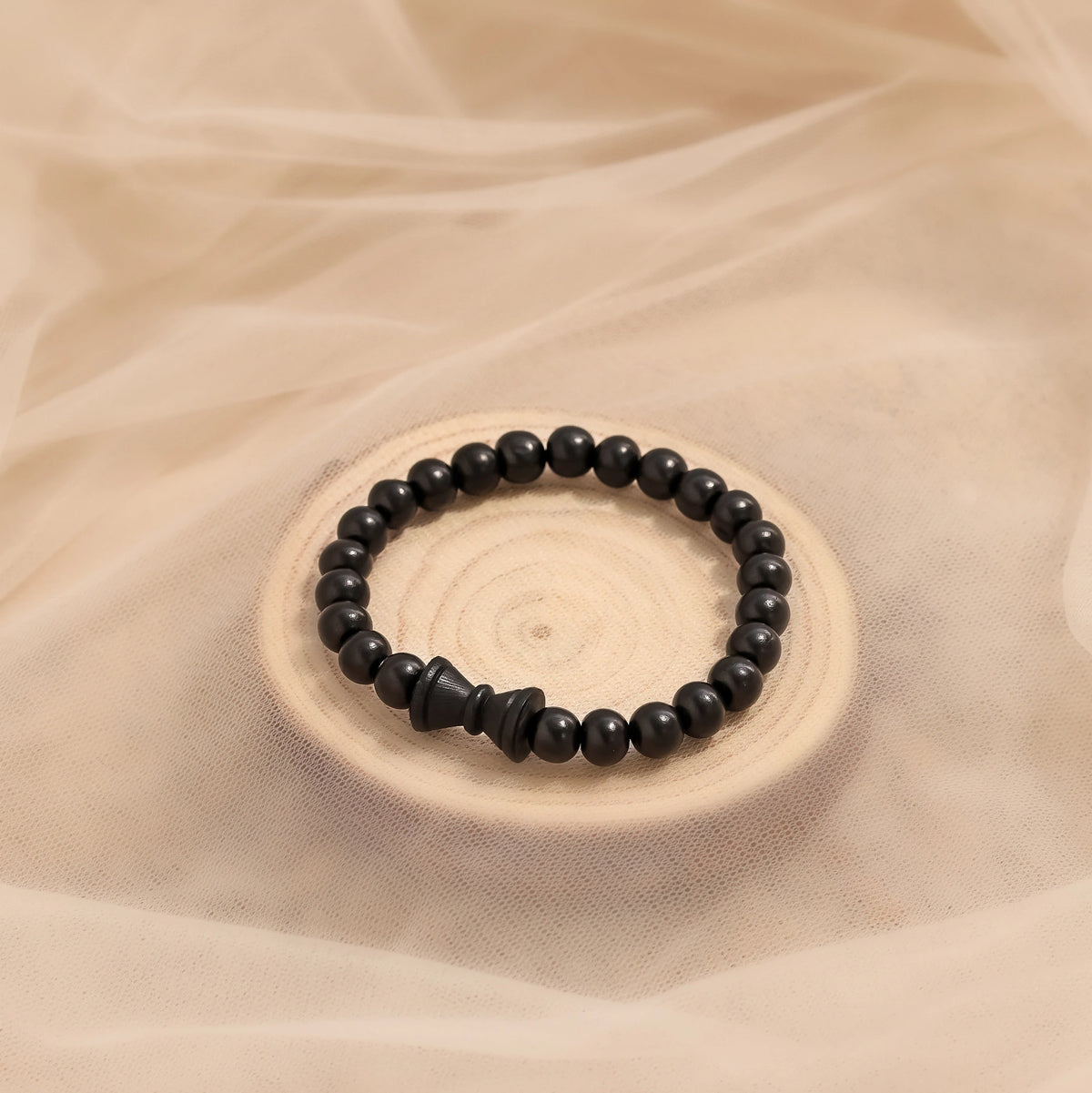 Karungali Malai Damru Bracelet with Govt. Certification