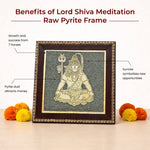 Lord Shiva Meditation Raw Pyrite Frame for Inner Peace - view 4