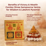Victory & Wealth Combo: Shree Sampoorna Yantra for Wisdom & Lakshmi Pyramid - view 4