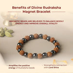 Divine Rudraksha Magnet Bracelet - view 3