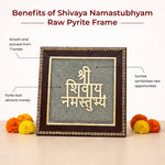 Shivaya Namastubhyam Raw Pyrite Frame for Divine Vibration - view 4