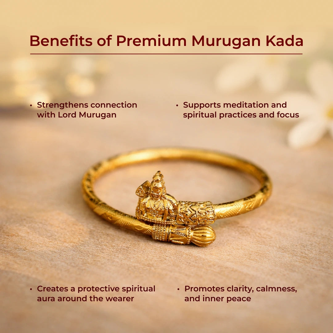 Premium Murugan Kada | Spiritual Jewelry for Strength and Protection - view 6