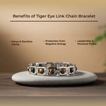 Tiger Eye Link Chain Bracelet - view 3