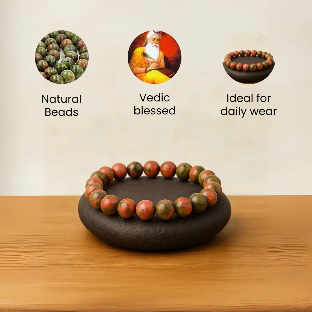 Unakite Stone Bracelet - view 5