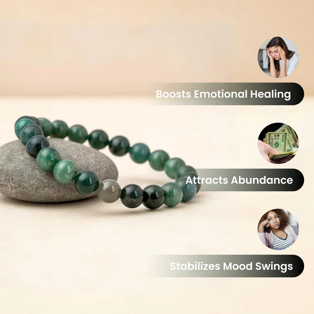 Moss Agate Stone Bracelet - view 6
