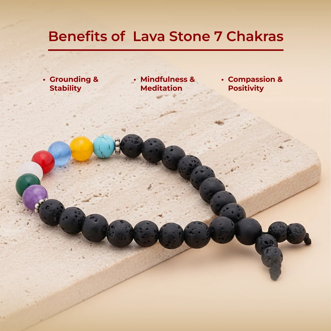 Lava Stone 7 Chakras - view 4