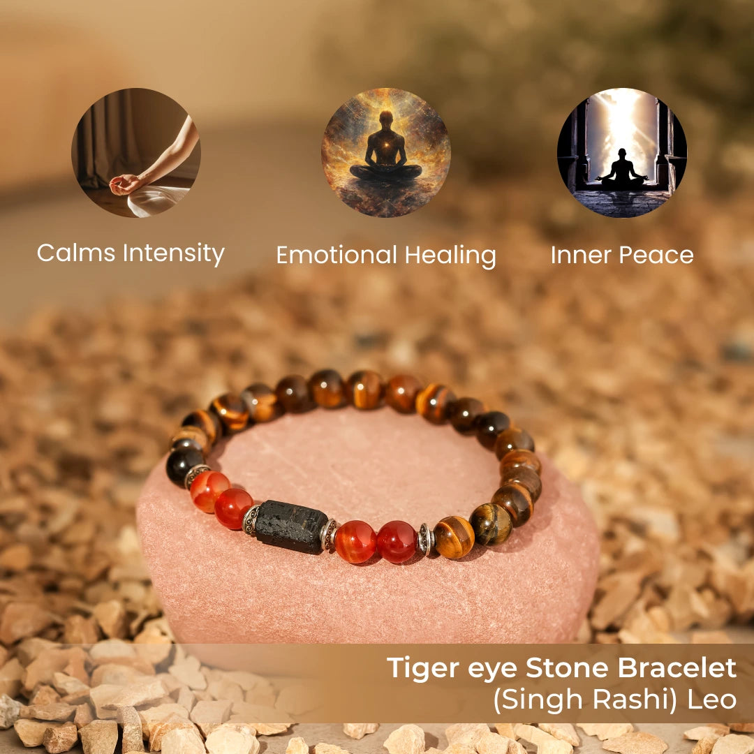 Tiger eye Stone Bracelet (Singh Rashi) Leo - view 4