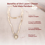Shri Laxmi Charan Tulsi Mala Pendant | Blessings of Shri Laxmi - view 4