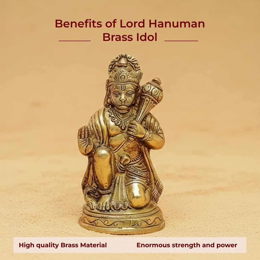 Lord Hanuman Brass Idol