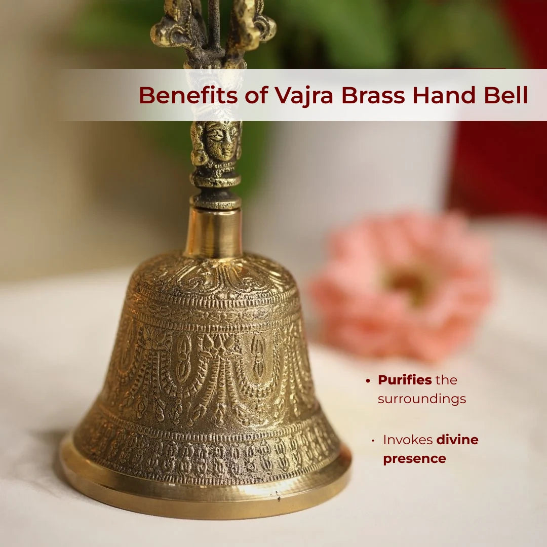 Vajra Brass Hand Bell - view 3