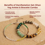 Dhan Yog Wealth Manifestation Set: Dhan Yog Anklet & Bracelet Combo - view 4