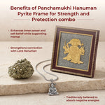 Panchamukhi Hanuman Pyrite Frame for Strength and Protection Combo - view 7