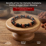 Har Har Mahadev Rudraksha Damru Bracelet Shiva's Blessing - view 3
