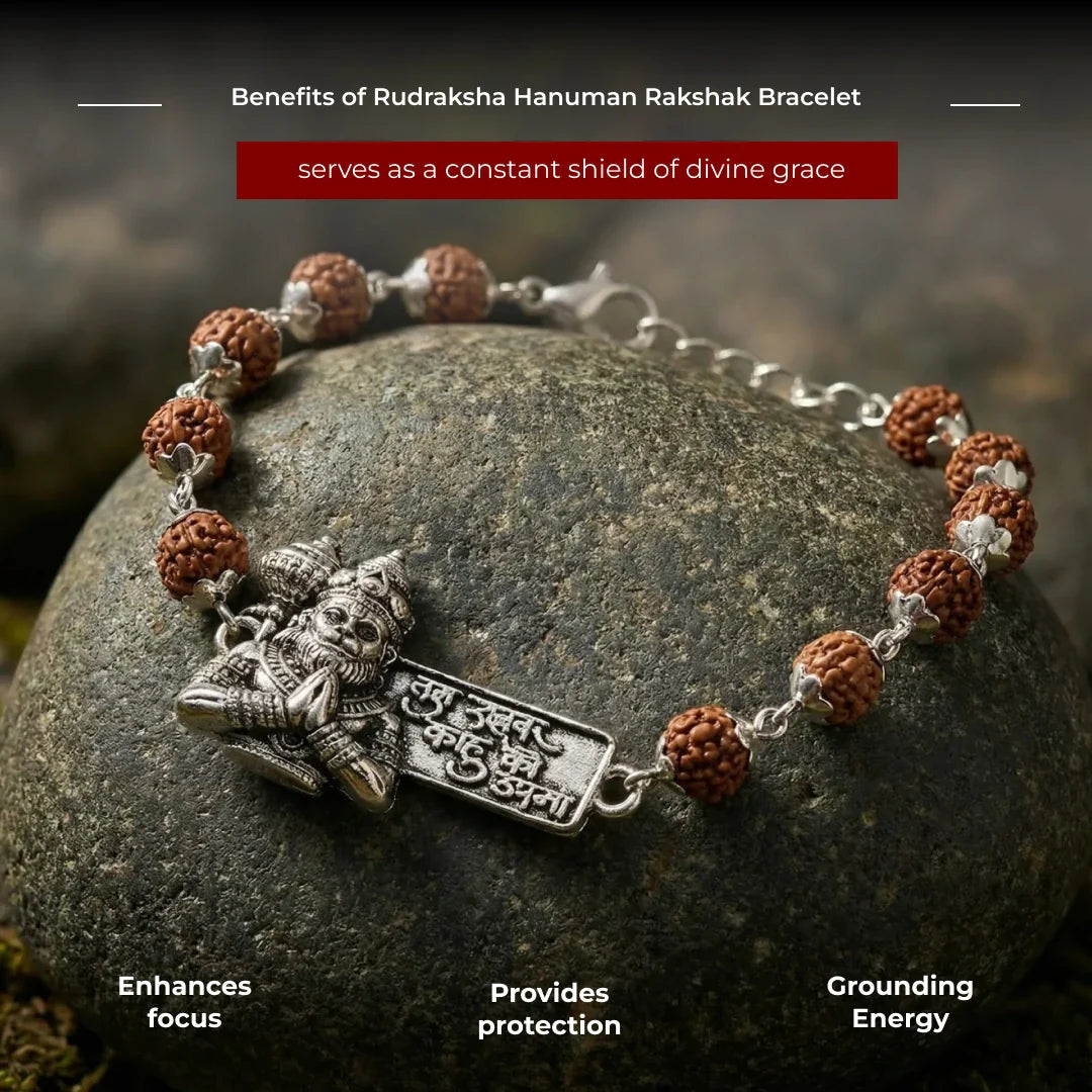 Rudraksha Hanuman Rakshak Bracelet - view 8