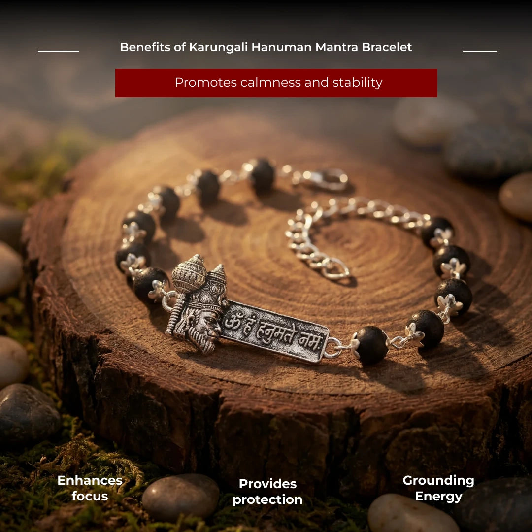 Karungali Hanuman Mantra Bracelet - view 3