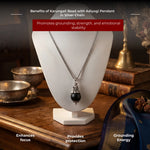 Karungali Bead with Adiyogi Pendant in Silver Chain - view 5