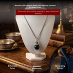 Karungali Bead with Adiyogi Pendant in Silver Chain - view 12