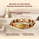 Gold Plated Mahakal Rudraksha Bracelet
