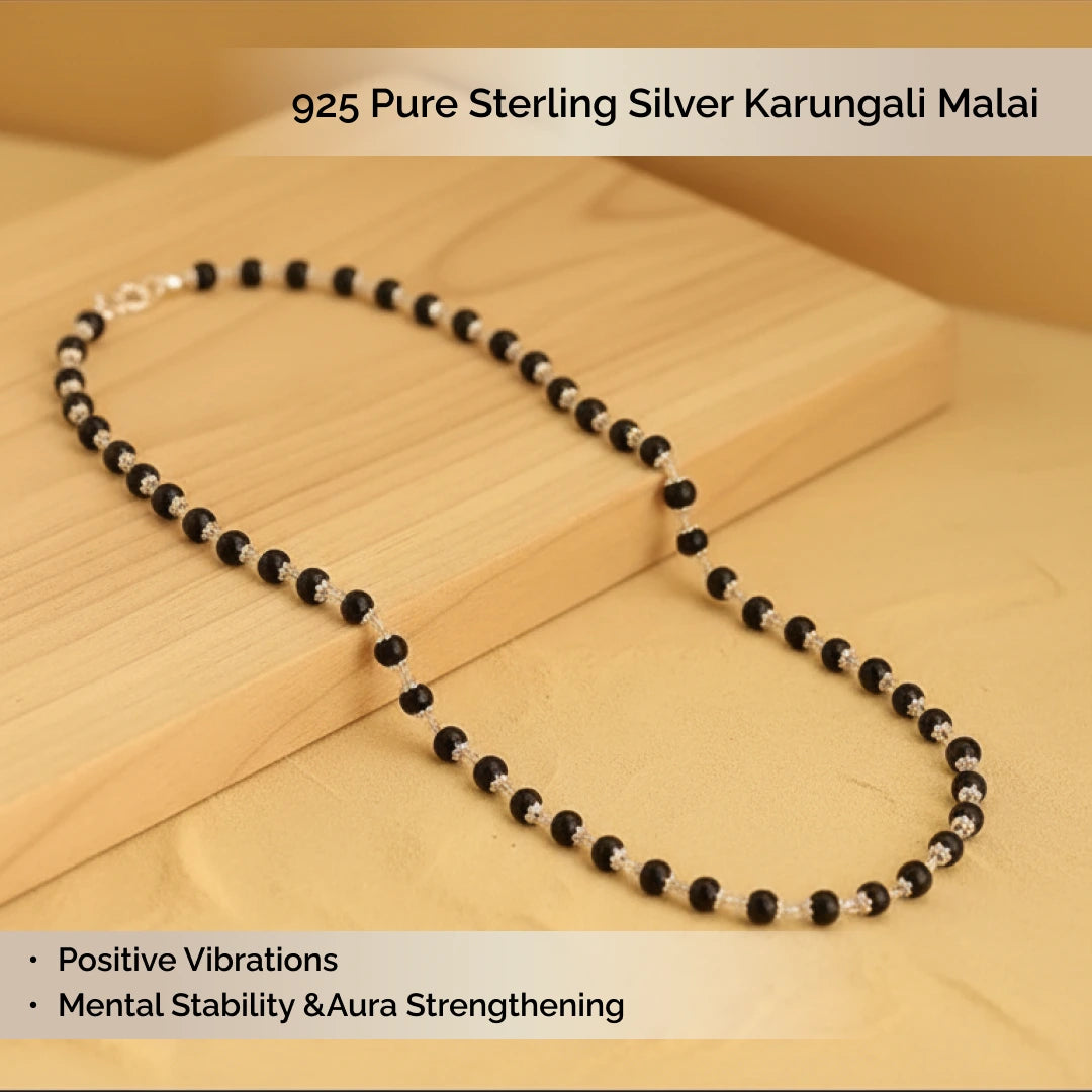 925 Pure Sterling Silver Karungali Malai - view 2