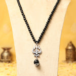 Karungali Malai with Om Shiva Trishul with Larger Bead