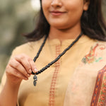 Karungali Malai with Vel Peacock Pendant - view 17