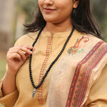 Karungali Malai with Vel Peacock Pendant - view 16