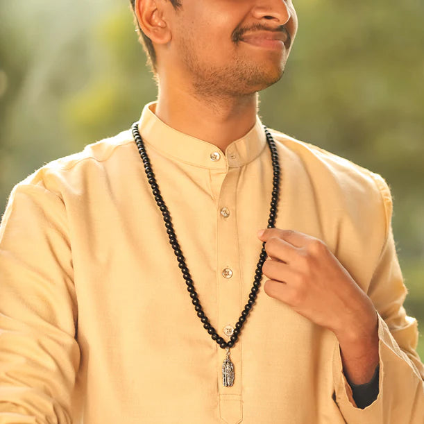 Karungali Malai with Murugan Shakti Pendant - view 6