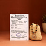 Rudraksha Karungali Malai in Gold-Cap with Om Pendant - view 5