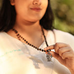 Karungali Malai (Copper wire) with Lord Murugan Pendant - view 10