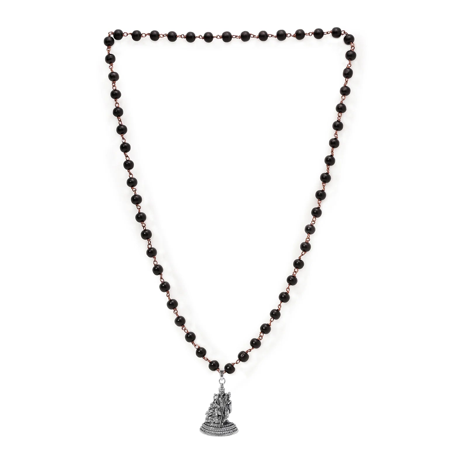 Karungali Malai (Copper wire) with Lord Murugan with Base - view 8