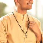 Karungali Malai (Copper wire) with Vel Peacock Pendant - view 6
