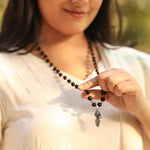 Karungali Malai (Copper wire) with Vel Peacock Pendant - view 9