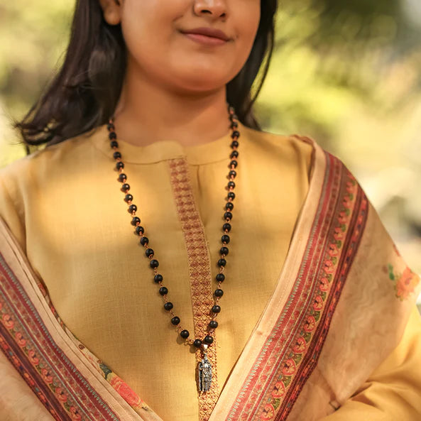 Karungali Malai (Copper wire) with Murugan Shakti Pendant - view 9
