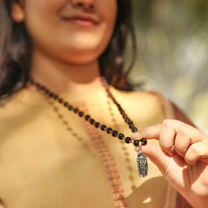 Karungali Malai (Copper wire) with Murugan Shakti Pendant - view 10