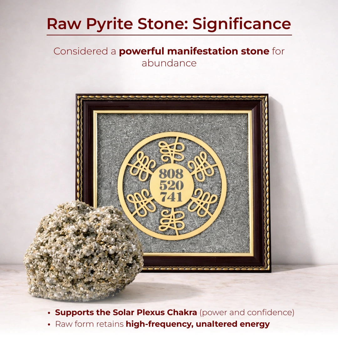Wealth Code Raw Pyrite Frame for Power & Energy Flow - view 3