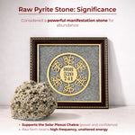 Wealth Code Raw Pyrite Frame for Power & Energy Flow - view 3