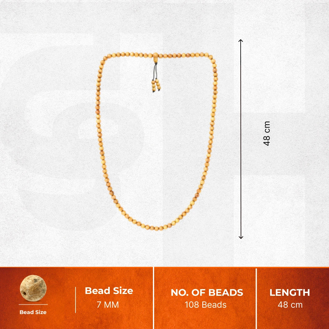 Chandan Sandalwood Stretchable Jaap Mala 108 beads - Govt Certified - view 2