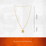 Gold Plated Lord Shiva Mahadev Pendant Chain Necklace