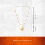 Gold Plated Shree Ram Pendant Chain Necklace - view 5