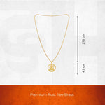 Gold Plated Shree Ram Pendant Chain Necklace
