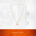 Gold Plated Ram Sita Laxman Pendant With Chain