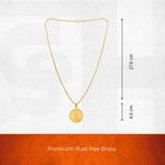 Gold Plated Hanuman Ji Coin Necklace - view 6
